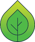 Green raindrop icon.