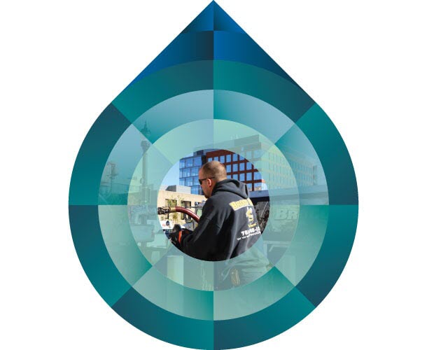 Broco energy raindrop icon.